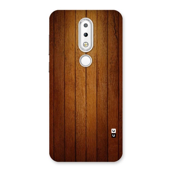 Brown Wood Design Back Case for Nokia 6.1 Plus