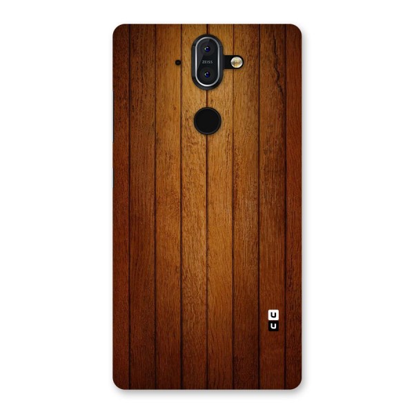 Brown Wood Design Back Case for Nokia 8 Sirocco