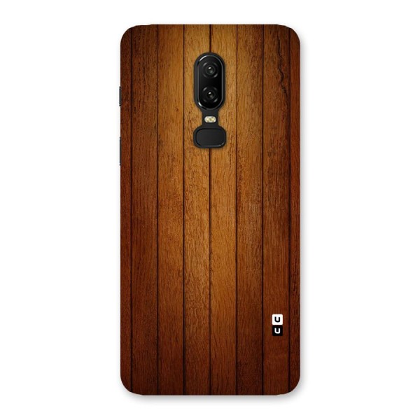 Brown Wood Design Back Case for OnePlus 6