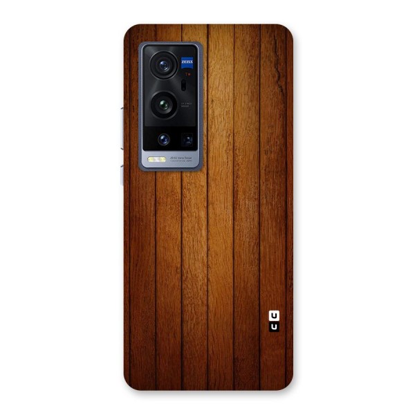 Brown Wood Design Back Case for Vivo X60 Pro Plus