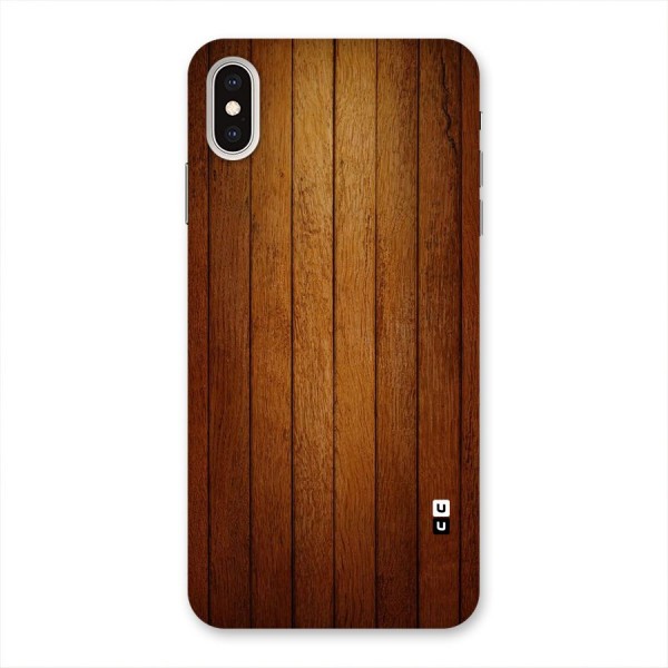 Brown Wood Design Back Case for iPhone XS Max