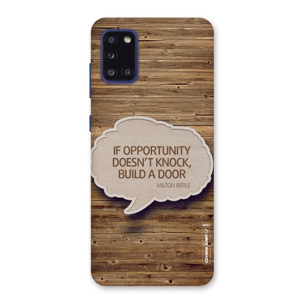 Build Your Door Back Case for Galaxy A31