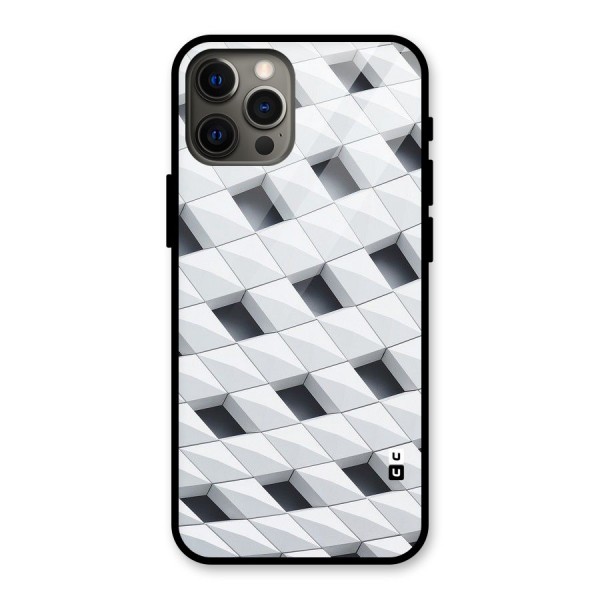 Building Pattern Glass Back Case for iPhone 12 Pro Max