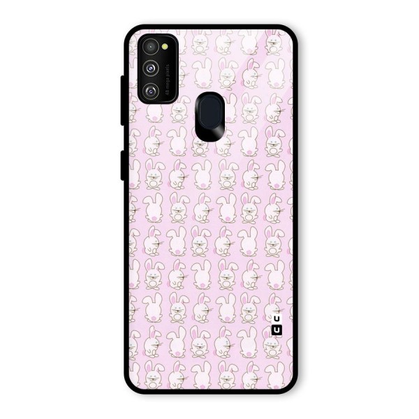 Bunny Cute Glass Back Case for Galaxy M21