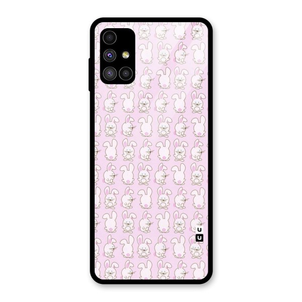Bunny Cute Glass Back Case for Galaxy M51