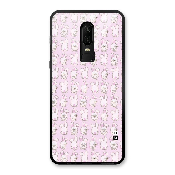 Bunny Cute Glass Back Case for OnePlus 6