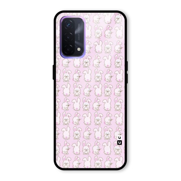 Bunny Cute Glass Back Case for Oppo A74 5G