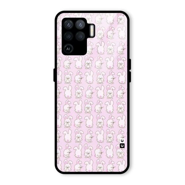 Bunny Cute Glass Back Case for Oppo F19 Pro