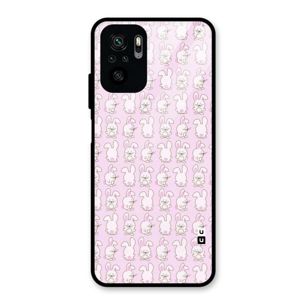 Bunny Cute Glass Back Case for Redmi Note 10