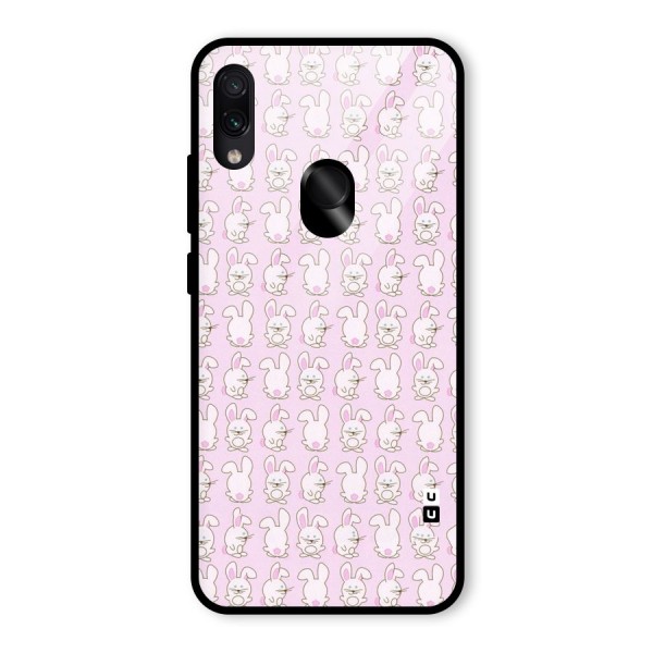 Bunny Cute Glass Back Case for Redmi Note 7