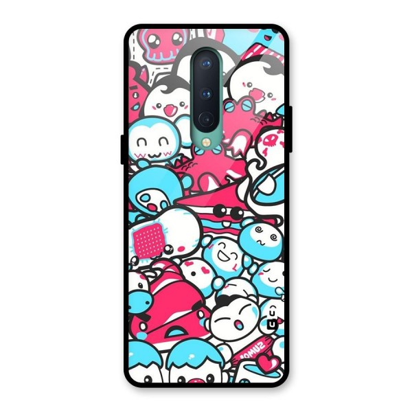 Bunny Quirk Glass Back Case for OnePlus 8