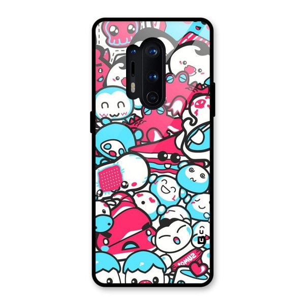 Bunny Quirk Glass Back Case for OnePlus 8 Pro