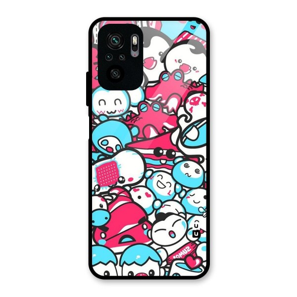 Bunny Quirk Glass Back Case for Redmi Note 10