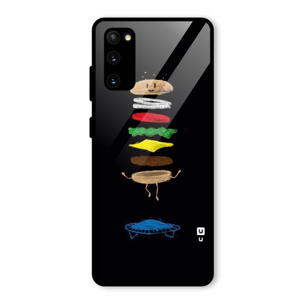 Burger Jump Glass Back Case for Galaxy S20 FE