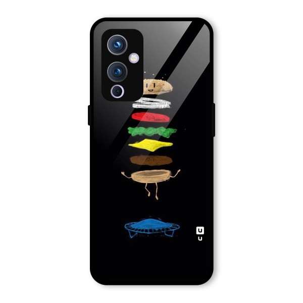 Burger Jump Glass Back Case for OnePlus 9