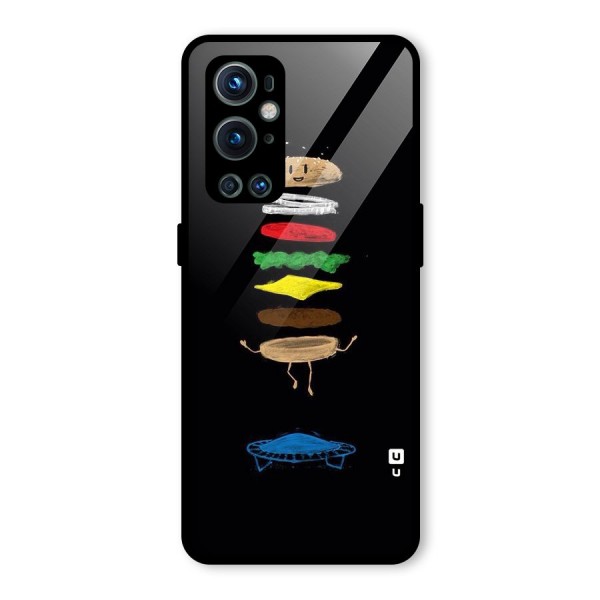 Burger Jump Glass Back Case for OnePlus 9 Pro