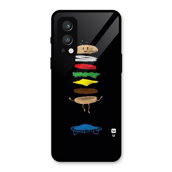Burger Jump Glass Back Case for OnePlus Nord 2 5G