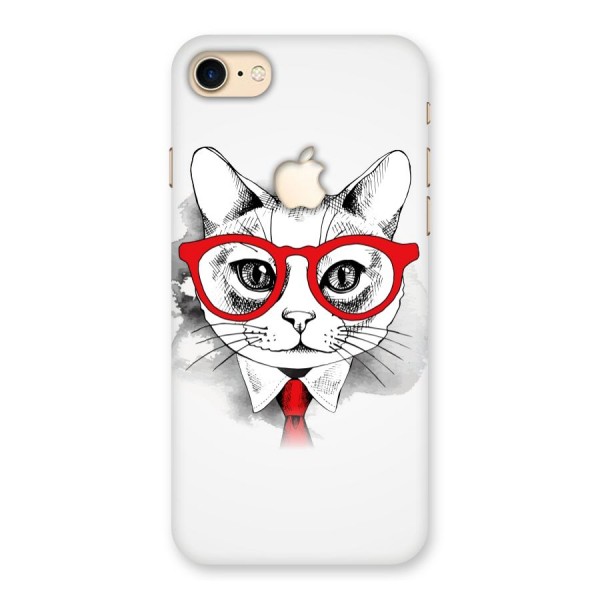 Business Cat Back Case for iPhone 7 Apple Cut