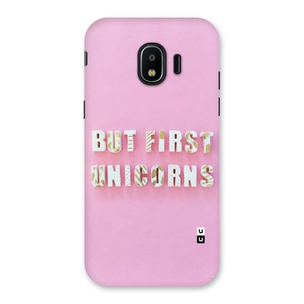 But First Unicorns Back Case for Galaxy J2 Pro 2018