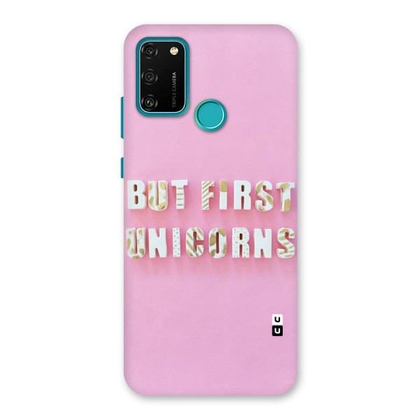 But First Unicorns Back Case for Honor 9A