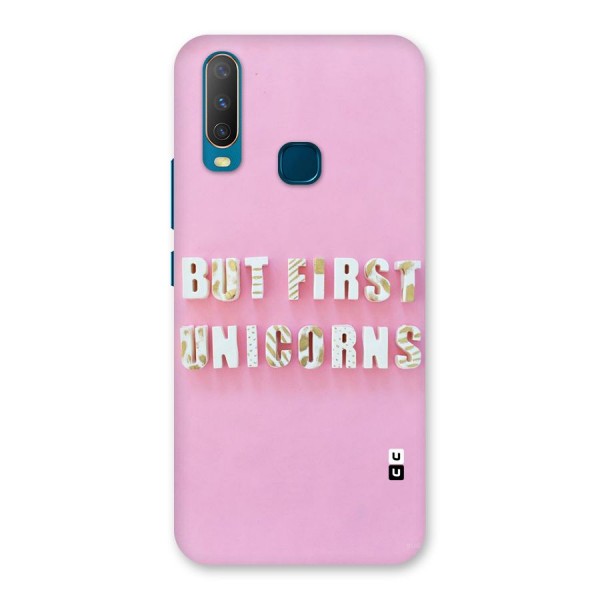 But First Unicorns Back Case for Vivo Y11