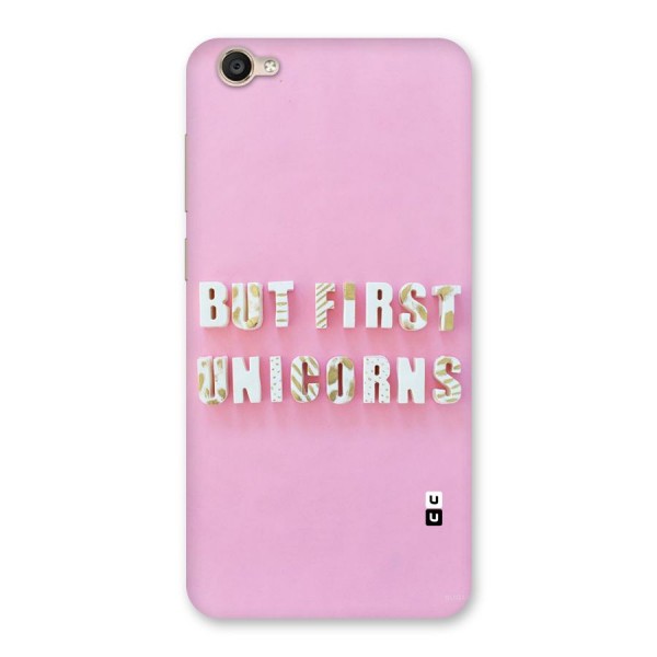 But First Unicorns Back Case for Vivo Y55