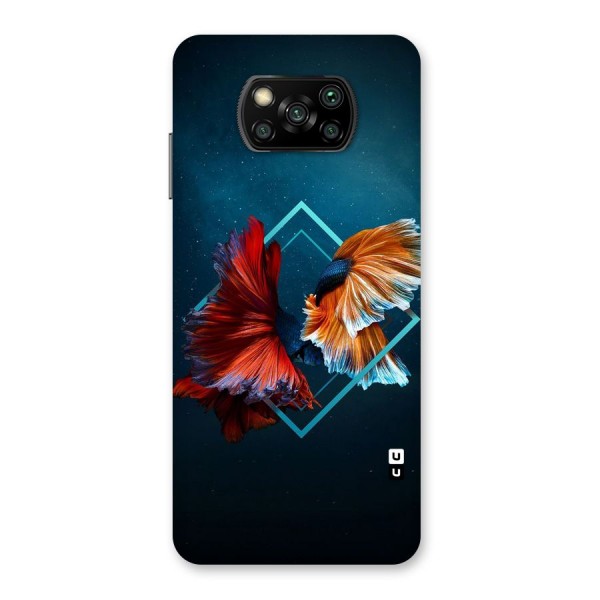 Butterfly Diamond Design Back Case for Poco X3