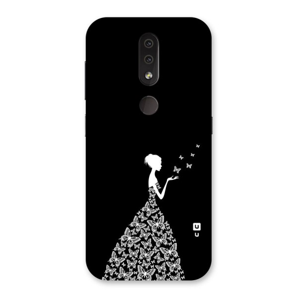 Butterfly Dress Back Case for Nokia 4.2
