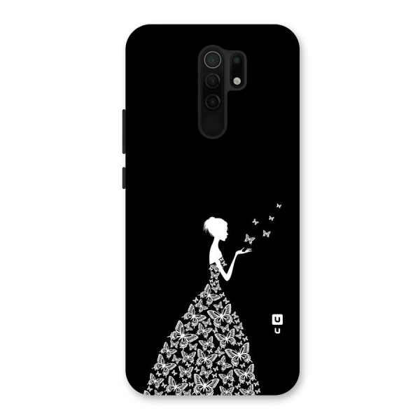 Butterfly Dress Back Case for Poco M2