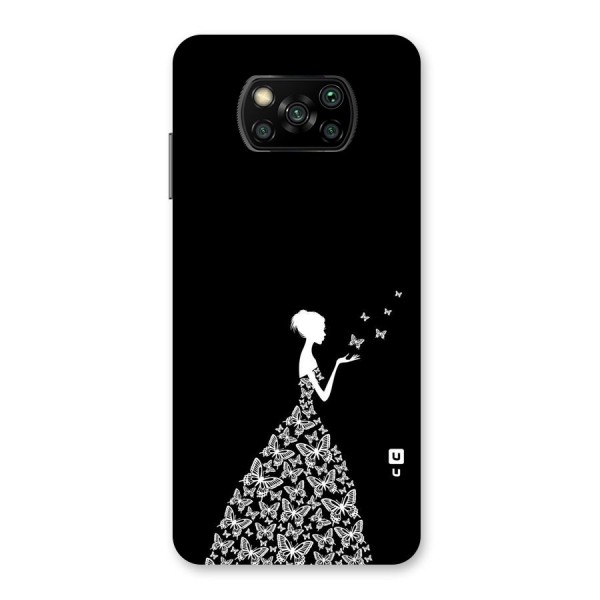 Butterfly Dress Back Case for Poco X3