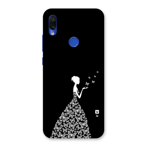 Butterfly Dress Back Case for Redmi Note 7S
