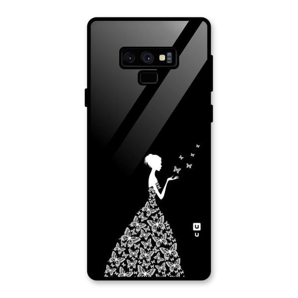 Butterfly Dress Glass Back Case for Galaxy Note 9
