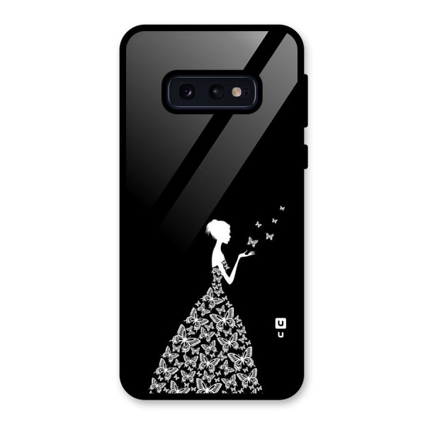 Butterfly Dress Glass Back Case for Galaxy S10e