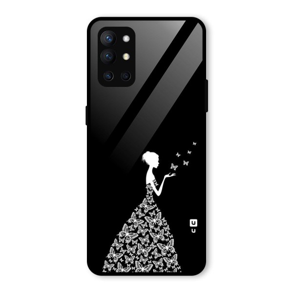 Butterfly Dress Glass Back Case for OnePlus 9R