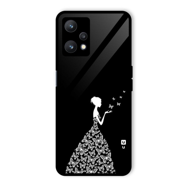Butterfly Dress Glass Back Case for Realme 9 Pro 5G