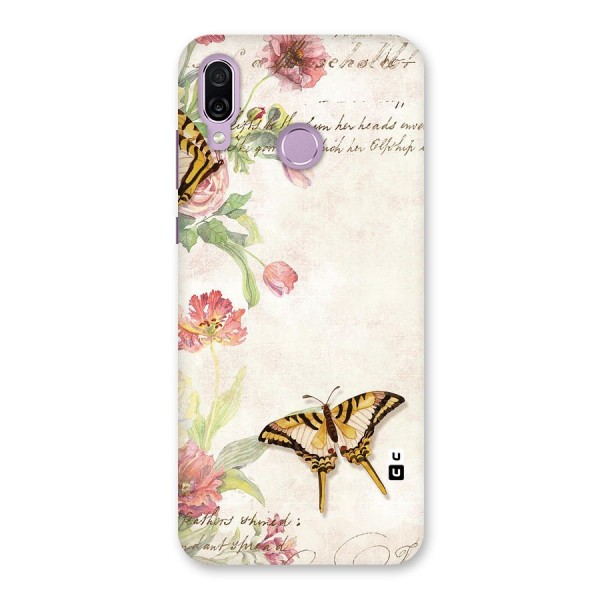 Butterfly Floral Back Case for Honor Play