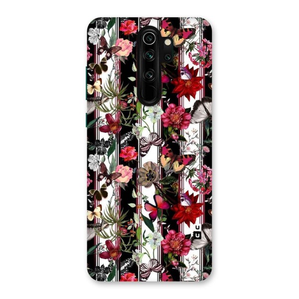 Butterfly Flowers Back Case for Redmi Note 8 Pro