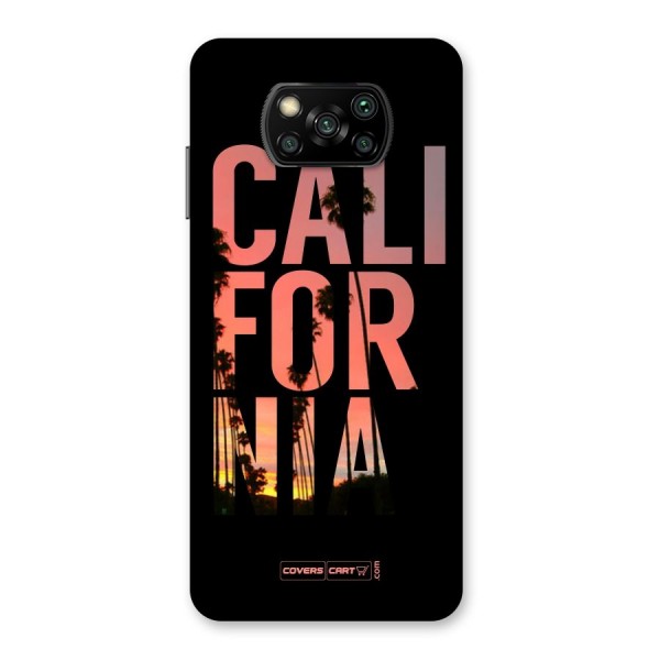 California Back Case for Poco X3