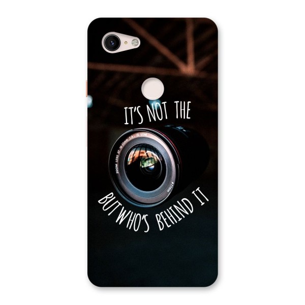 Camera Quote Back Case for Google Pixel 3 XL