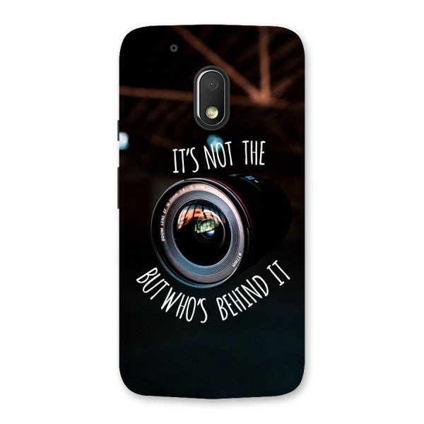 Camera Quote Back Case for Moto G4 Play