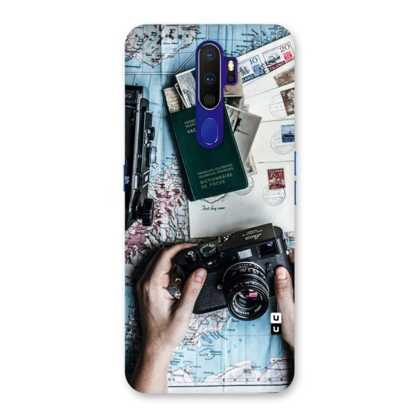 Camera and Postcards Back Case for Oppo A9 (2020)