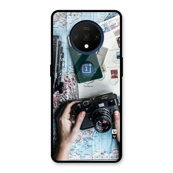 Camera and Postcards Glass Back Case for OnePlus 7T