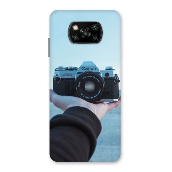 Camera in Hand Back Case for Poco X3