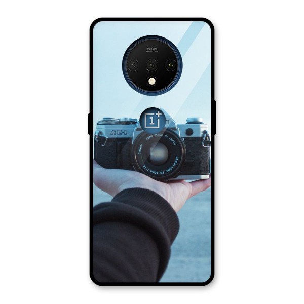 Camera in Hand Glass Back Case for OnePlus 7T