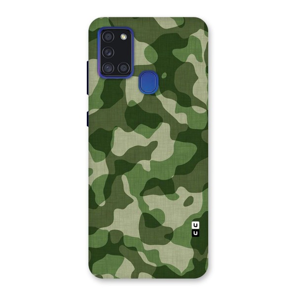 Camouflage Pattern Art Back Case for Galaxy A21s