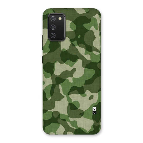 Camouflage Pattern Art Back Case for Galaxy M02s