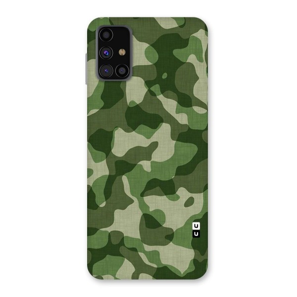 Camouflage Pattern Art Back Case for Galaxy M31s