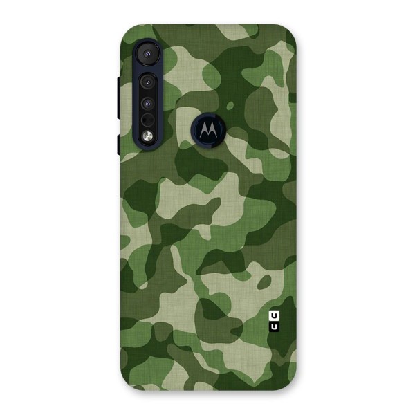 Camouflage Pattern Art Back Case for Motorola One Macro