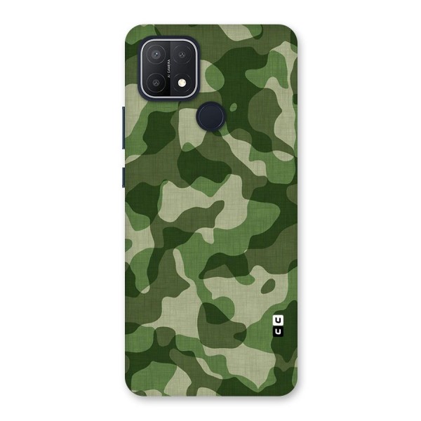 Camouflage Pattern Art Back Case for Oppo A15s