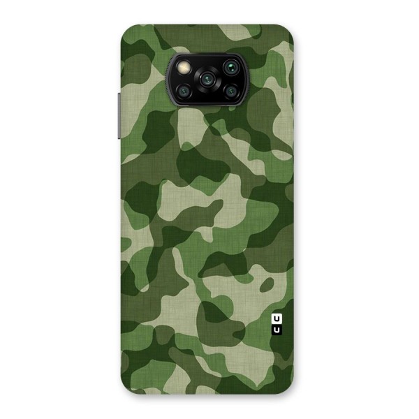 Camouflage Pattern Art Back Case for Poco X3